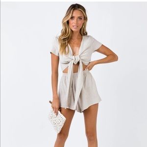 Princess Polly Ragnar Tie Front Romper (LAST CHANCE SALE!!)